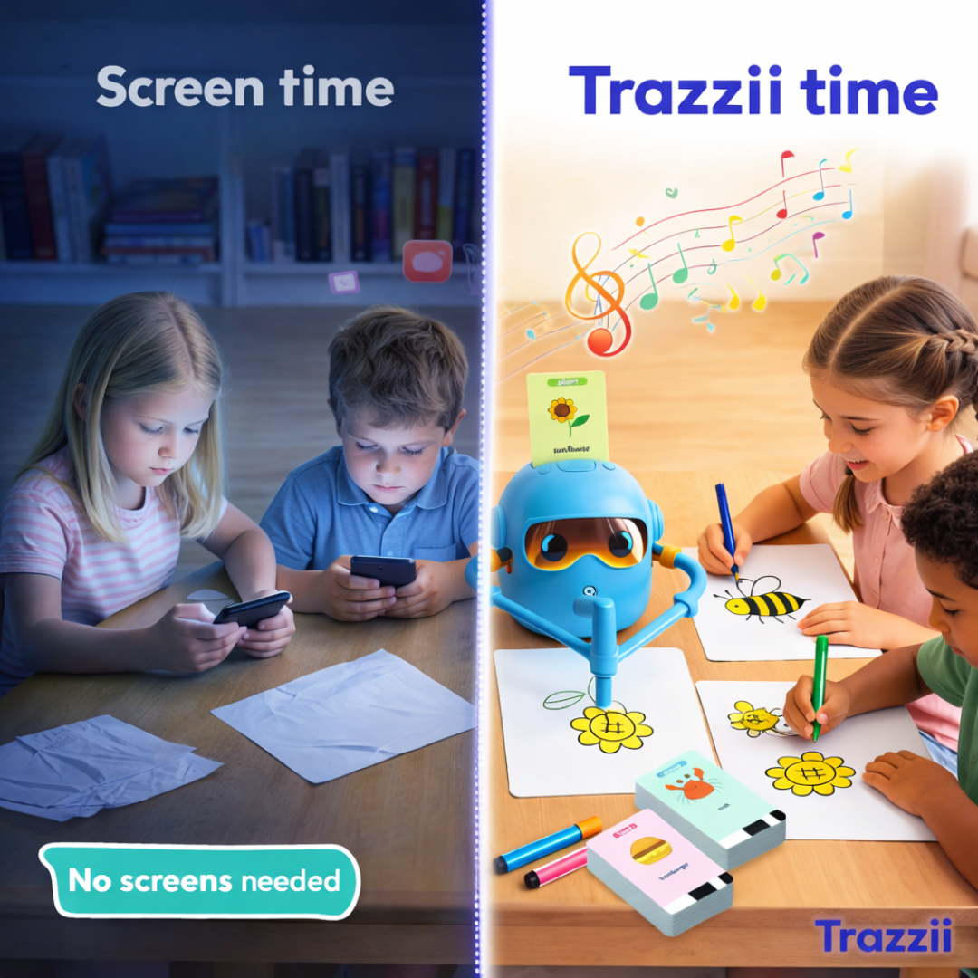 Trazzii – The Robot for Kids That Draws with +50 Magic Cards