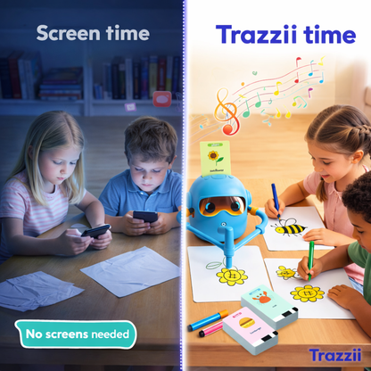 Trazzii – The Robot for Kids That Draws with +50 Magic Cards